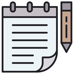 Poster - Notes Lineal Color Icon
