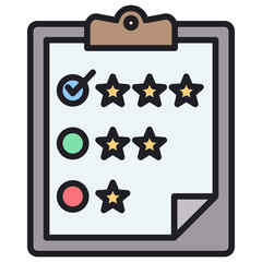 Poster - Evaluation Lineal Color Icon