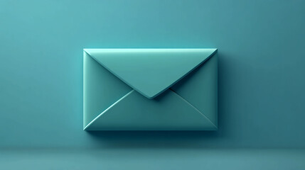 Poster - Email marketing concept blue background envelope communication newsletter digital mail message send receive  100