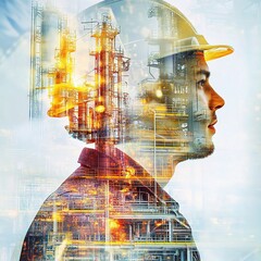 Poster - Engineer Profile with Petrochemical Plant Background in Work Environment