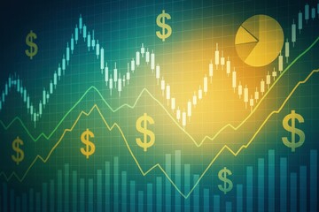 Poster - Financial Growth and Analysis in Abstract Monetary Landscape Design