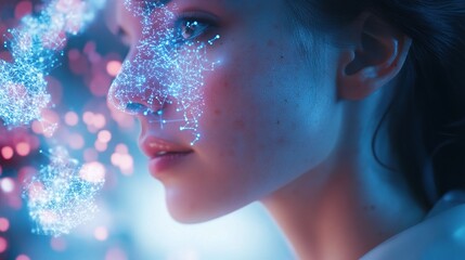 Poster - Futuristic Medical Researcher Analyzing Vaccine Development Techniques