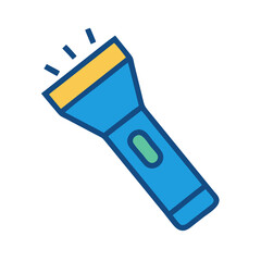 Wall Mural -  Simple Flashlight Icon for Emergency