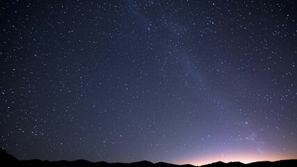 starry night sky with stars