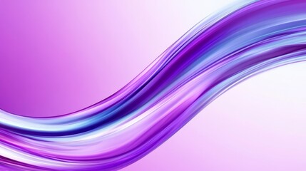 Aufkleber - Abstract Purple Pink Wave Flow - Soft, undulating waves of purple and pink hues create an abstract flow, symbolizing fluidity, energy, movement, serenity, and grace