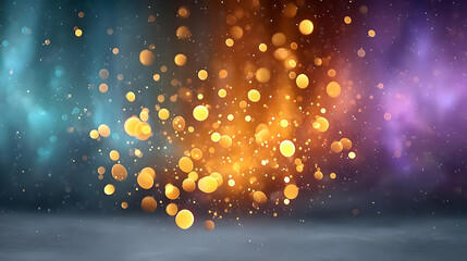 Poster - Captivating Abstract Digital Particles in High Quality Artwork