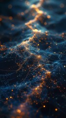 Poster - Exploring global business networks through interconnected nodes on a world map visualization