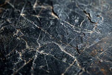 Poster - close-up view showcasing the intricate details of a weathered and rusted metal surface with industri