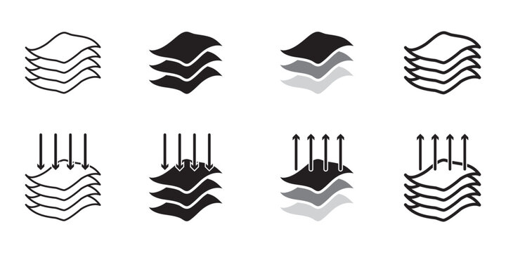 layers flat icon vector isolated on white background