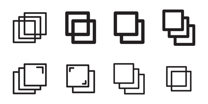 layers flat icon vector isolated on white background