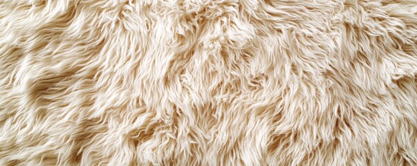 Aufkleber - Long pile faux fur fabric is being petted gently