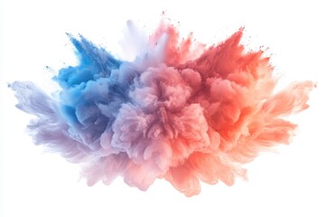 Leinwandbilder - bright multicolored smoke fills the dark background creating an abstract and vibrant atmosphere, sho