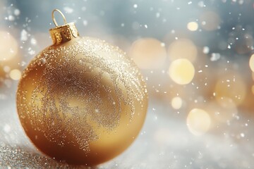 Poster - Decorative golden leaves sparkle in festive arrangement, showcasing intricate details and bright lights during a celebratory event in a warm atmosphere