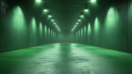 Poster - Emerald green plain wallpaper background with a bright and simple tone, symbolizing growth, renewal, and balance; blurred and empty with space for text or design, peaceful and elegant.

