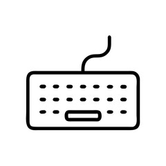 Fototapete - Keyboard Outline Icon
