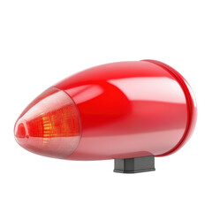 Aufkleber - Striking red light glowing against a solid black background creating a bold contrast for emphasis on color isolated on transparent background..