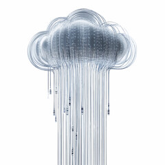 Poster - data visualization: cloud connectivity, digital transformation