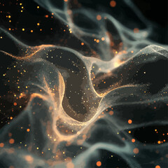 Poster - Abstract Golden Particle Wave