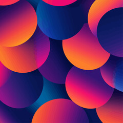 Poster - Abstract Gradient Circle Shapes