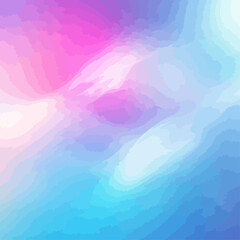Poster - Abstract Swirl of Pink, Blue, and White Light