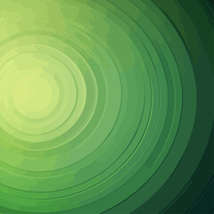 Poster - Green Abstract Circular Design