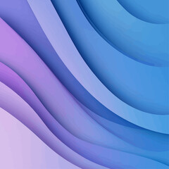 Poster - Abstract Wavy Lines in Gradient Color Palette