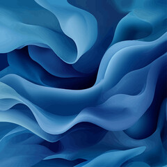 Poster - Abstract Blue Waves