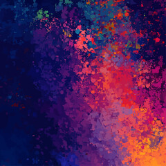 Poster - Abstract Expressionism in Vibrant Colors