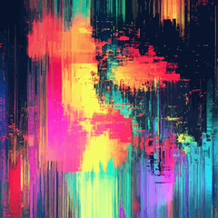 Poster - Abstract Digital Art of Vibrant Colors