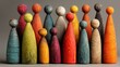 © Meta - Colorful Wooden Figures Representing Diversity and Community Spirit