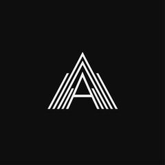 Poster - Modern Letter A Logo Design