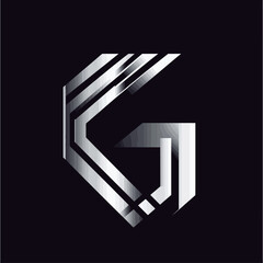 Poster - Abstract Geometric Letter G Logo Design
