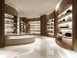 © Teresaart - Modern Interior of a Luxurious Retail Space Featuring Stylish Display Shelves and Elegant Lighting