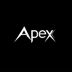 Poster - Apex Logo White Text on Black Background