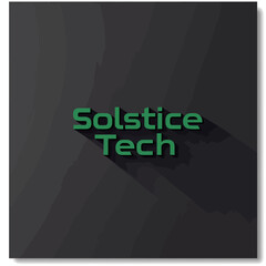 Poster - Solstice Tech Logo on Dark Background