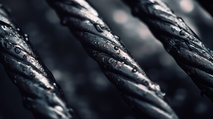 Poster - the intricate steel cables of a contemporary bridge, showcasing the geometry and strength of its architectural design