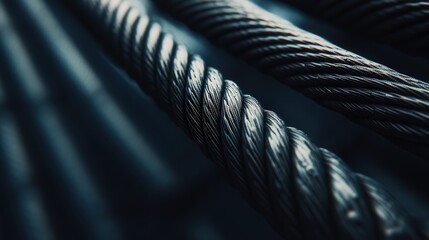 Poster - the intricate steel cables of a contemporary bridge, showcasing the geometry and strength of its architectural design