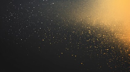 Poster - beige brown yellow black grainy gradient background dark noise texture wide banner header poster des
