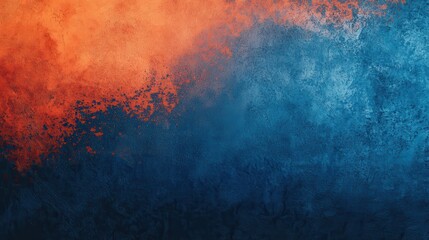 Aufkleber - blue and orange gradient background design with grainy noise texture effect, web banner design, product design and social media, Banner poster header design. illustration