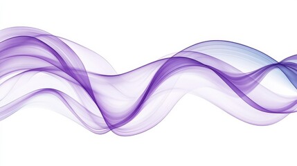 Poster - Smooth purple abstract wave pattern with flowing curves for modern design backgrounds illustration