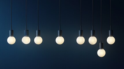 Poster - Collection of energy-efficient light bulbs highlighting various designs and features for sustainable home illumination