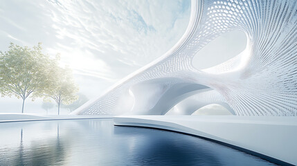 Poster - An AI powered system enhancing architectural design by analyzing building materials, environmental conditions, and aesthetic trends to create sustainable and innovative structures