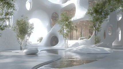 Poster - An AI powered system enhancing architectural design by analyzing building materials, environmental conditions, and aesthetic trends to create sustainable and innovative structures