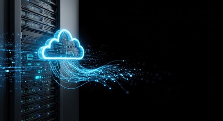 Poster - Cloud Computing Server Network Data Transfer Digital Transformation Technology