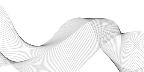 Poster - Abstract wavy grey blend technology liens background. Digital frequency track equalizer. Abstract frequency sound wave lines and twisted curve lines background. Banner design background