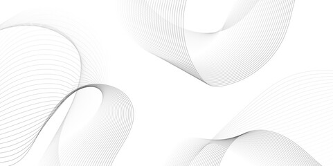 Poster - Abstract grey smooth element swoosh speed wave modern stream background. Abstract wave line for brochure, flyer, banner, template, wallpaper background with wave design. Abstract business wave lines.