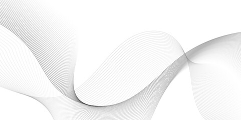 Poster - Abstract grey smooth element swoosh speed wave modern stream background. Abstract wave line for brochure, flyer, banner, template, wallpaper background with wave design. Abstract business wave lines.