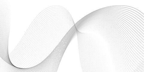 Poster - Abstract grey smooth element swoosh speed wave modern stream background. Abstract wave line for brochure, flyer, banner, template, wallpaper background with wave design. Abstract business wave lines.