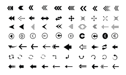 Poster - Arrow icon. Mega set of vector arrows, vector-eps 10