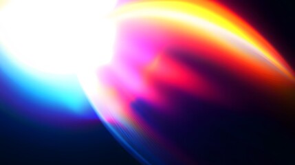 Poster - abstract light effect with colorful spectrum